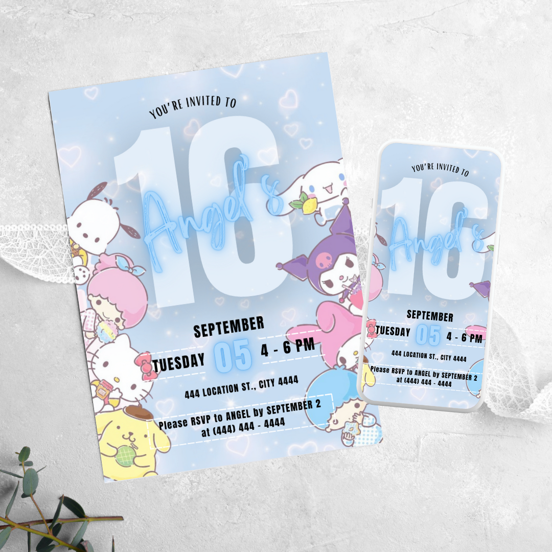 Sanrio - Birthday Invitation