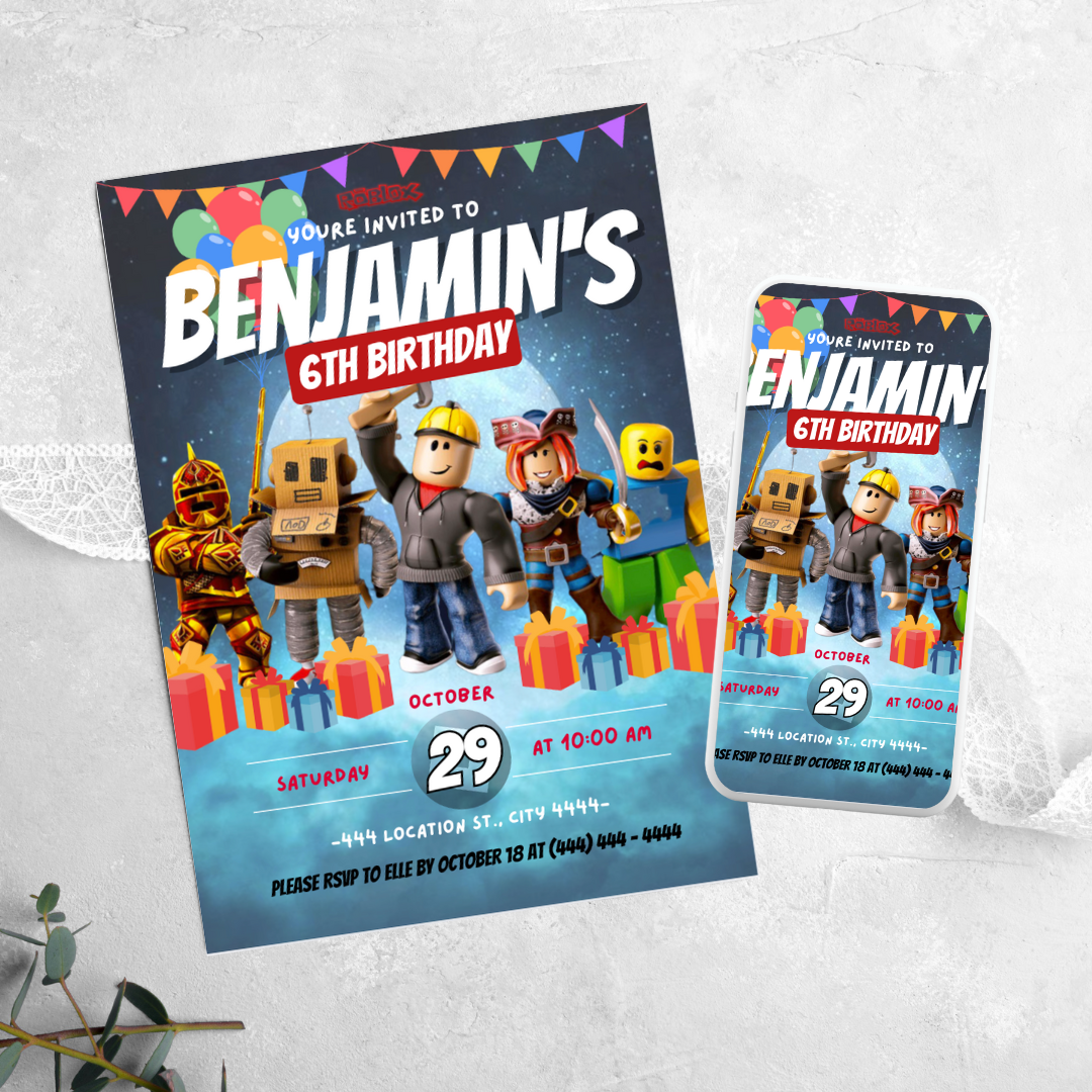 Roblox - Birthday Invitation