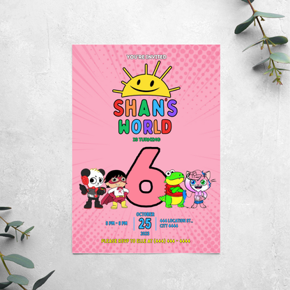 Ryans World - Birthday Invitation