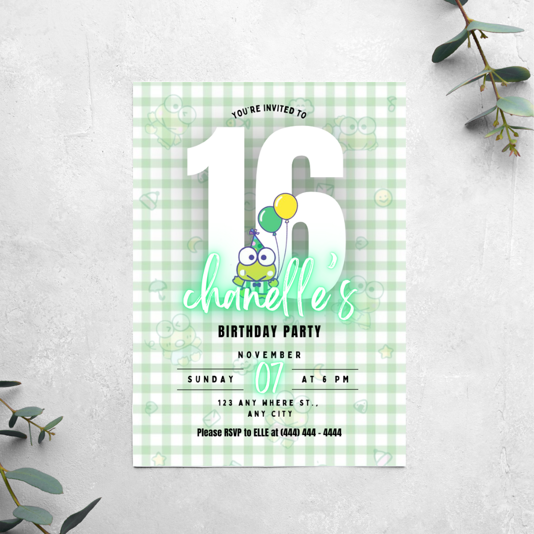 Kerropi - Birthday Invitation