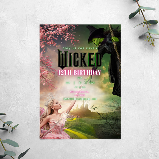 Wicked - Birthday Invitation