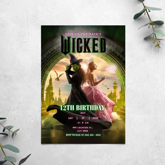Wicked - Birthday Invitation