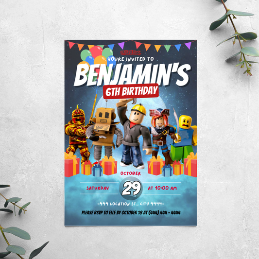 Roblox - Birthday Invitation
