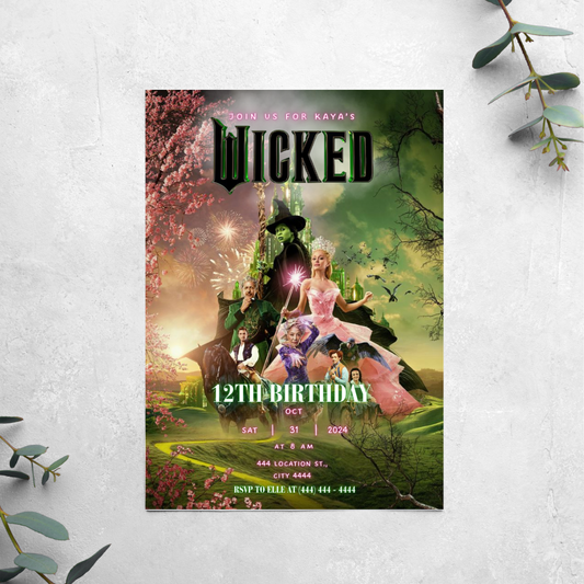 Wicked - Birthday Invitation