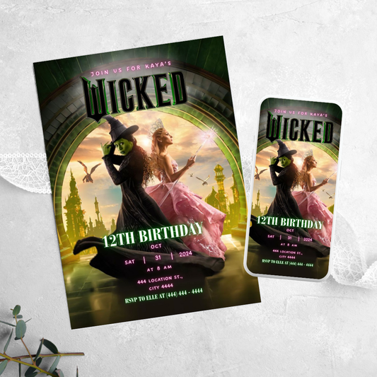 Wicked - Birthday Invitation