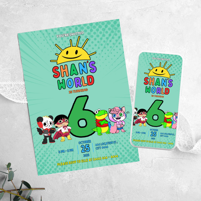 Ryans World - Birthday Invitation