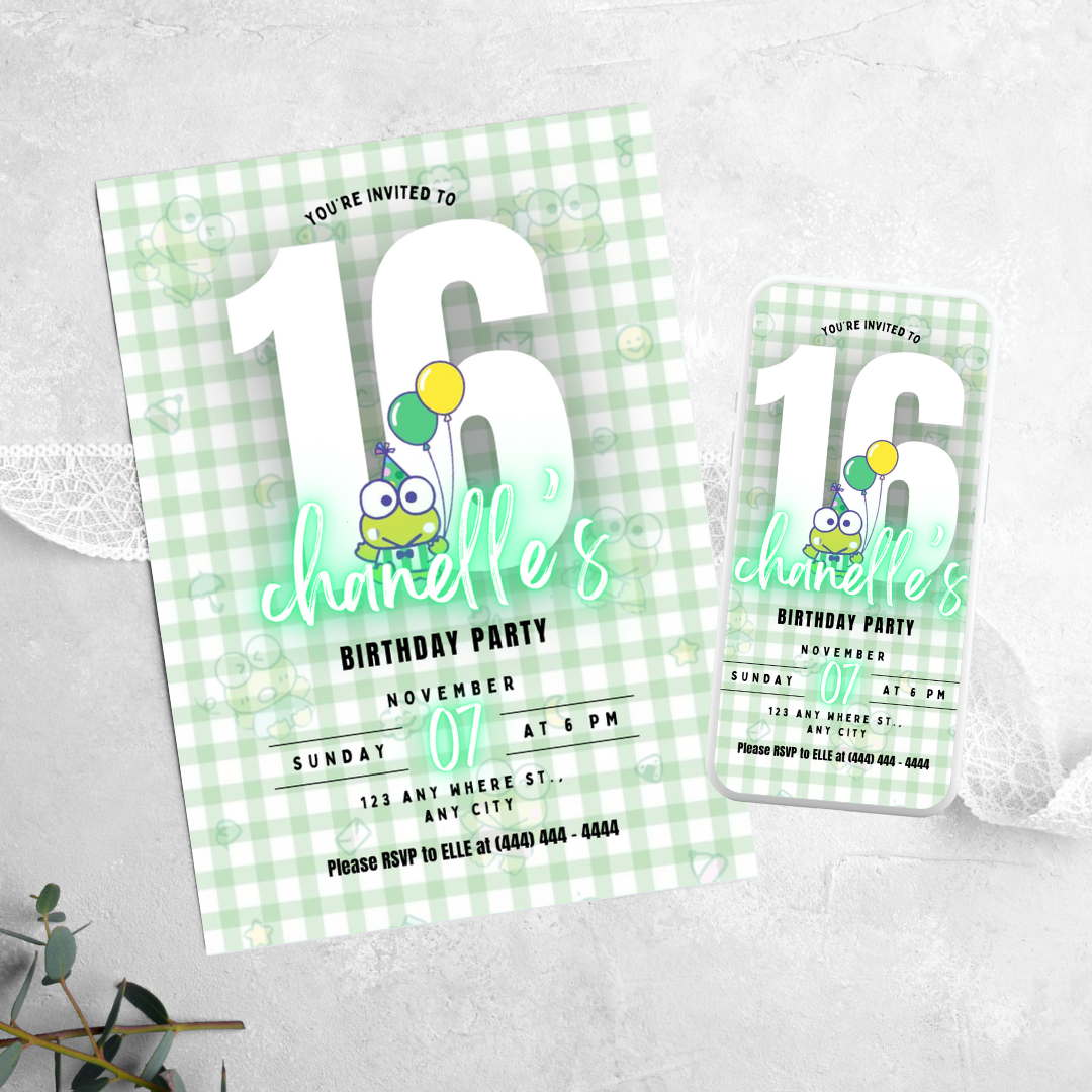 Kerropi - Birthday Invitation