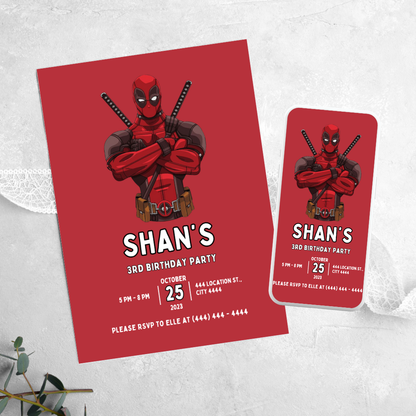 Dead Pool - Birthday Invitation