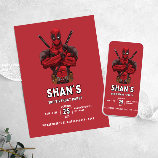 Dead Pool - Birthday Invitation