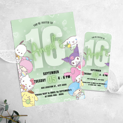 Sanrio - Birthday Invitation