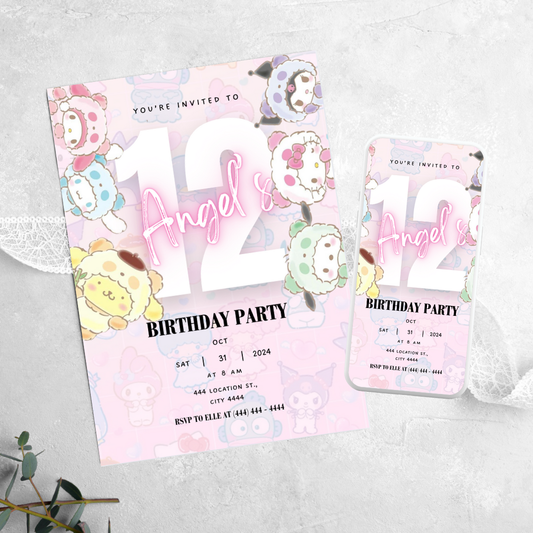 Sanrio - Birthday Invitation