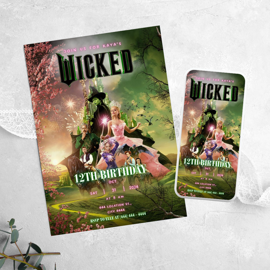 Wicked - Birthday Invitation