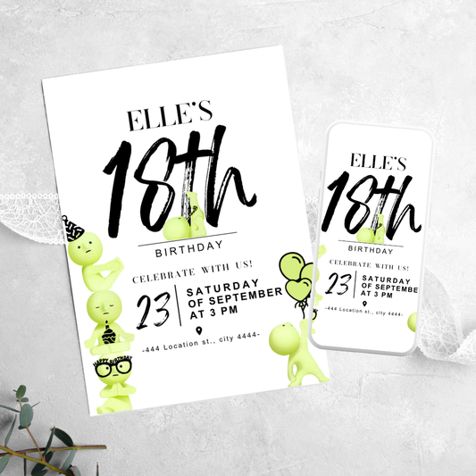 Smiski - Birthday Invitation