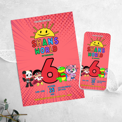 Ryans World - Birthday Invitation