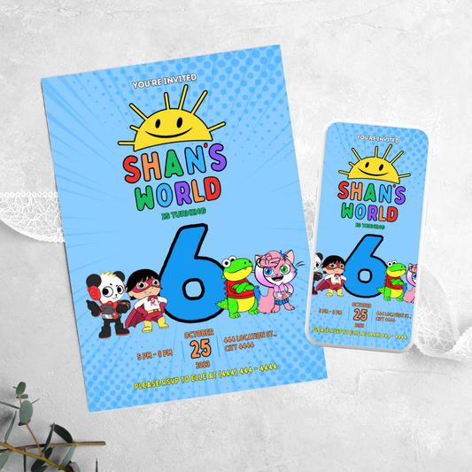 Ryans World - Birthday Invitation