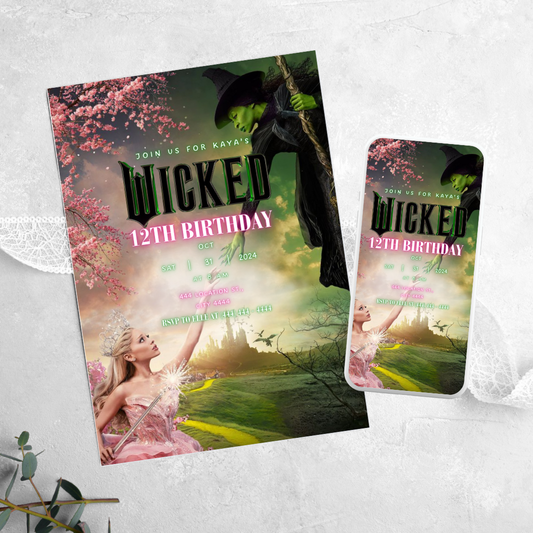 Wicked - Birthday Invitation