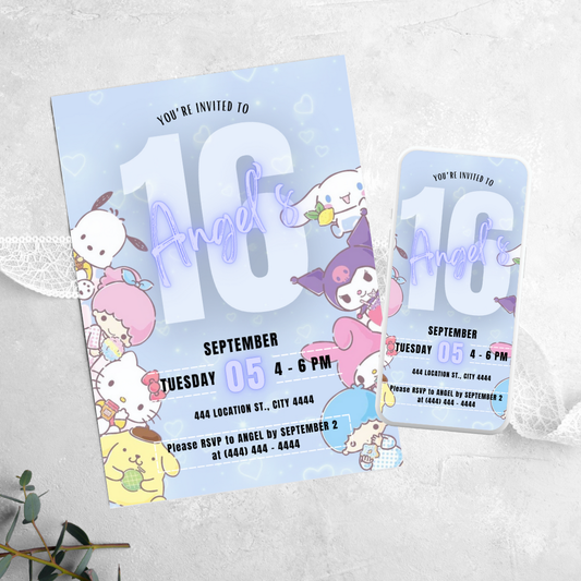 Sanrio - Birthday Invitation